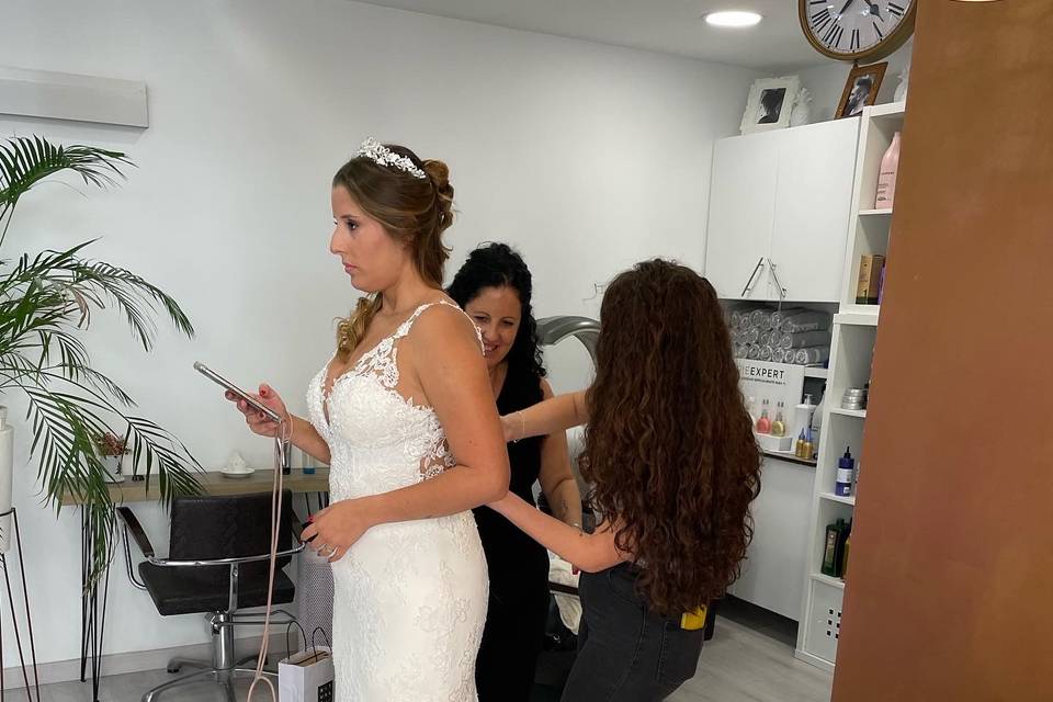 Novias en el salón