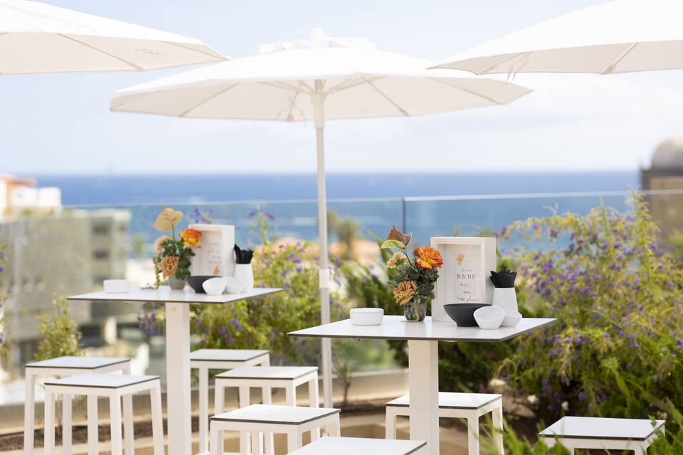 Jardín Japonés frente al mar