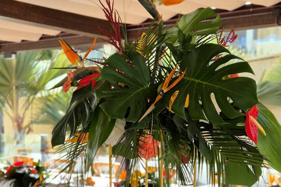 Decoración tropical
