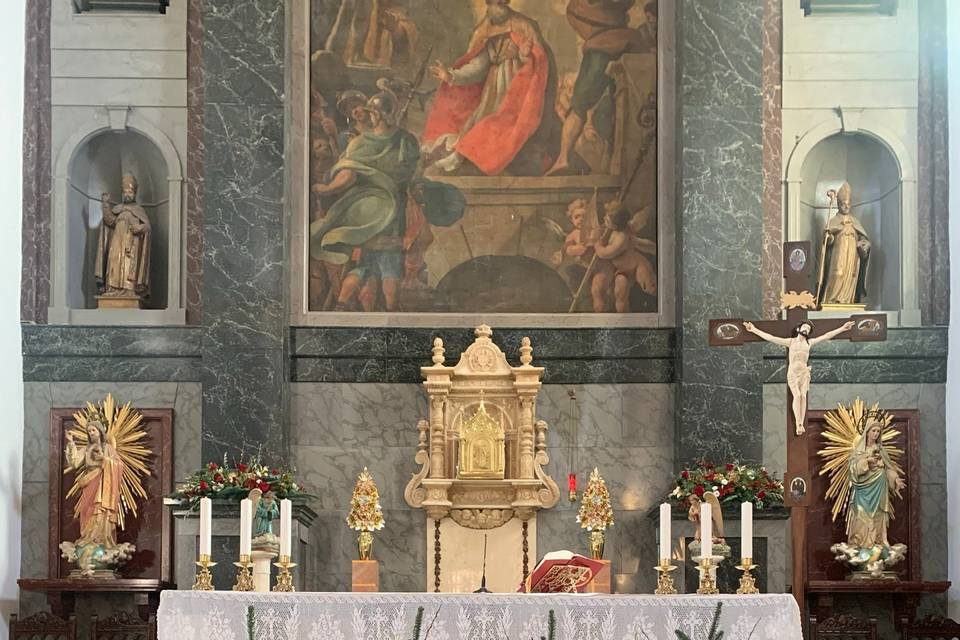 Altar - boda en navidad