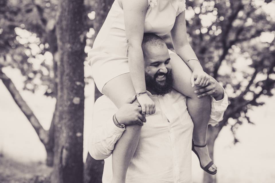 Fotografía boda divertida