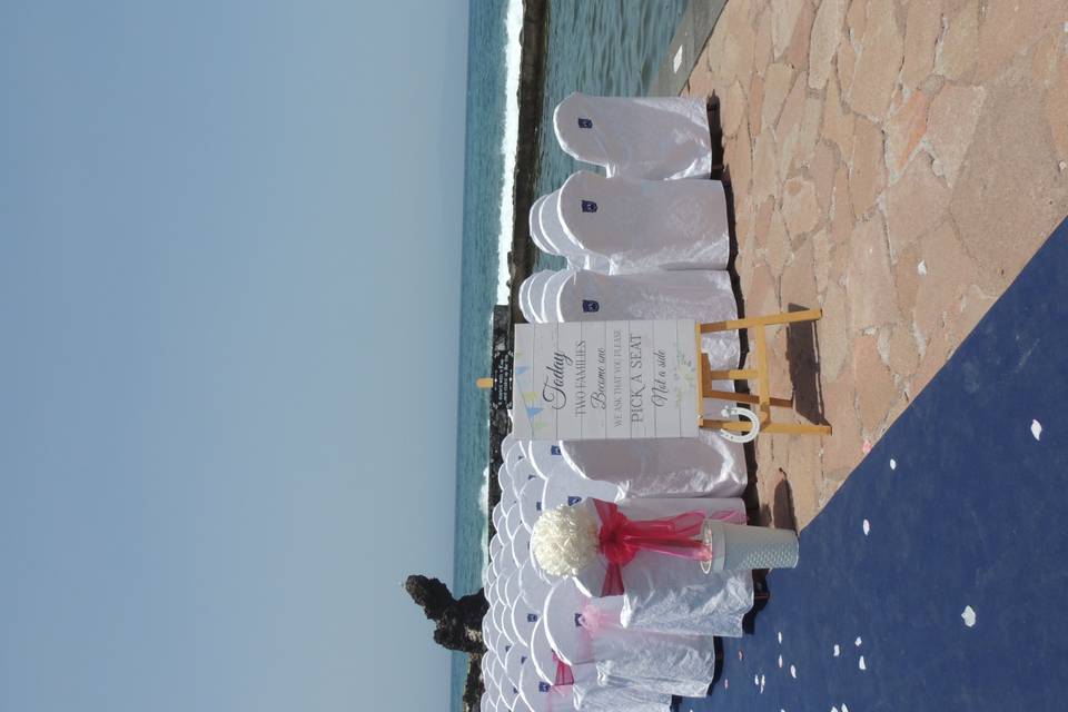 Ceremonia al lado del mar