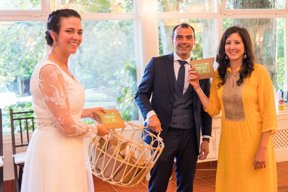 Ingrid y Diego en su boda