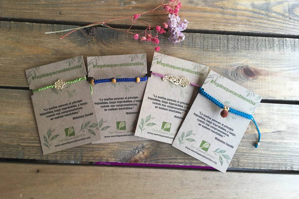 Pulseras de macramé