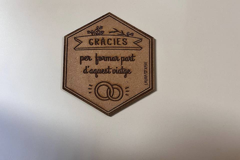 Posavasos personalizado