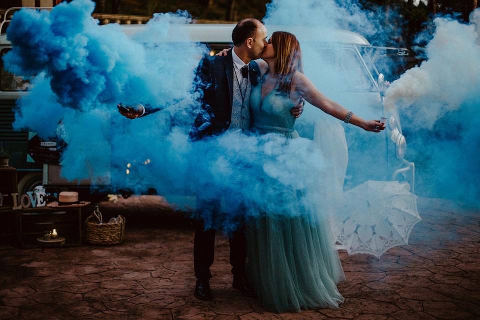 Humo de colores