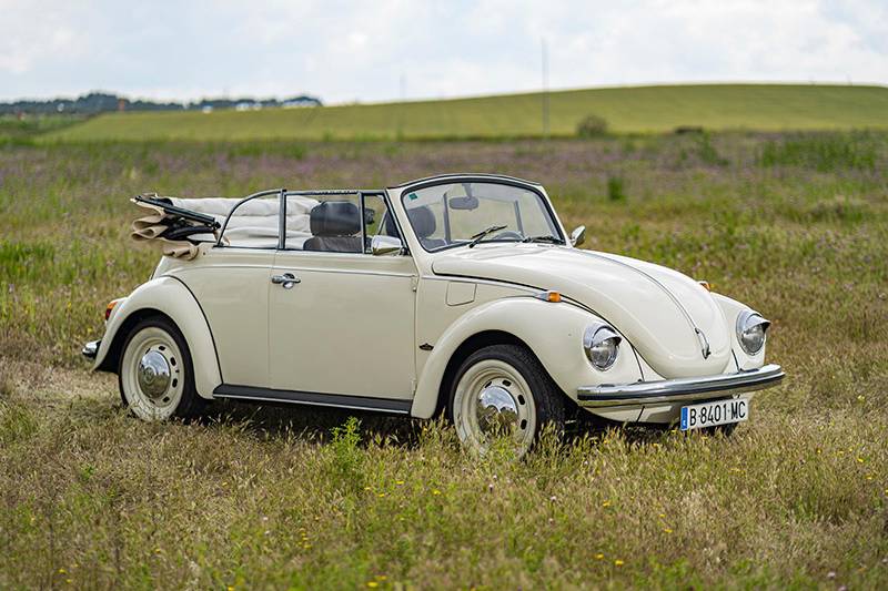 Vw escarabajo cabrio blanco