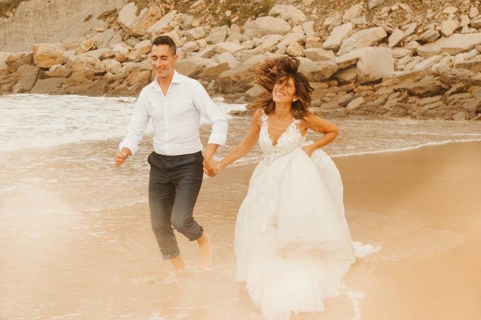 Postboda en la playa