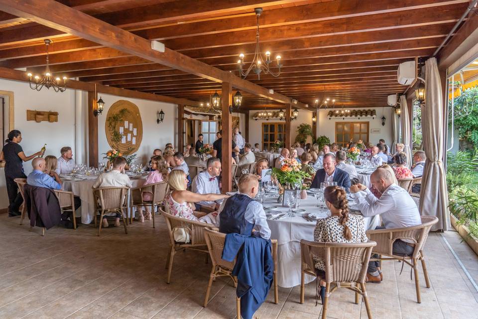 Banquete en terraza