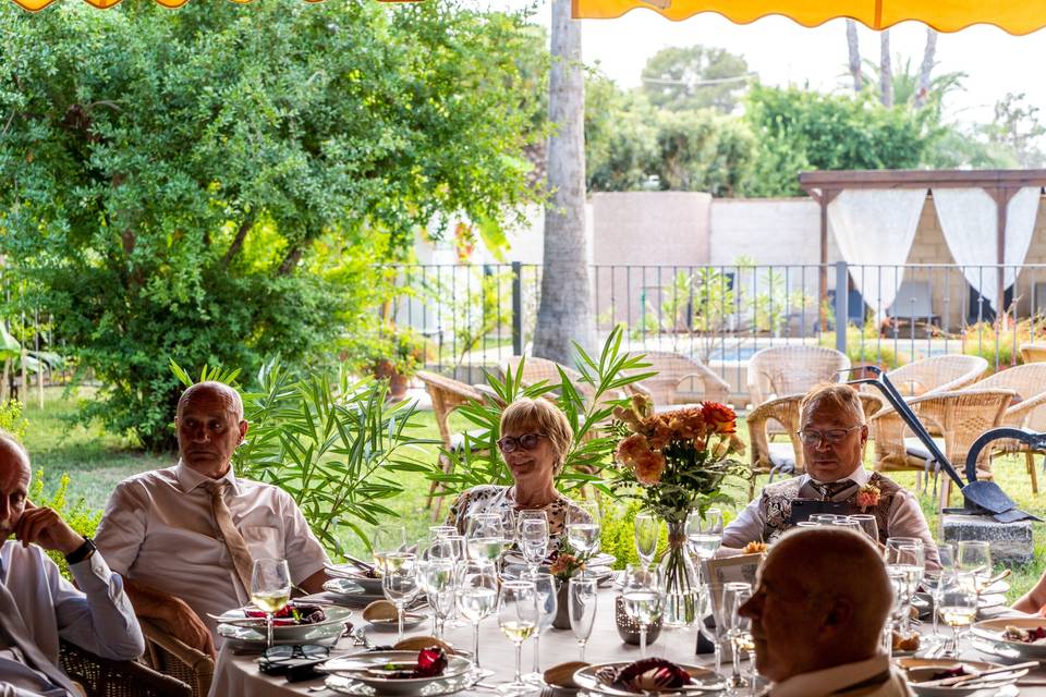 Banquete en terraza