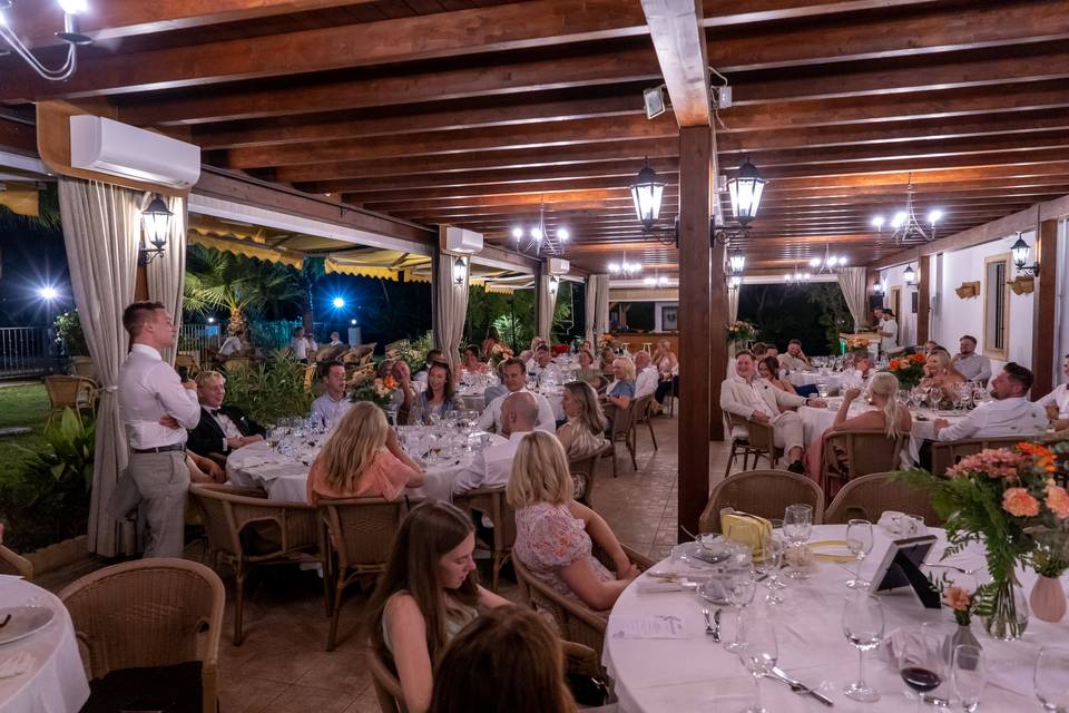 Banquete en terraza