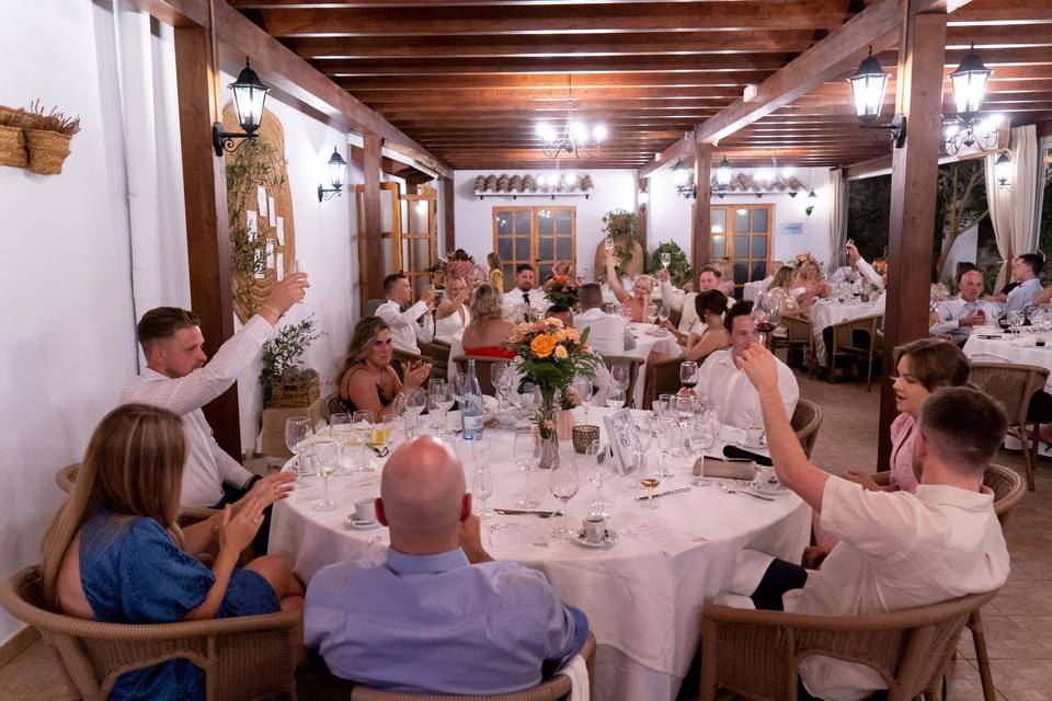 Banquete en terraza