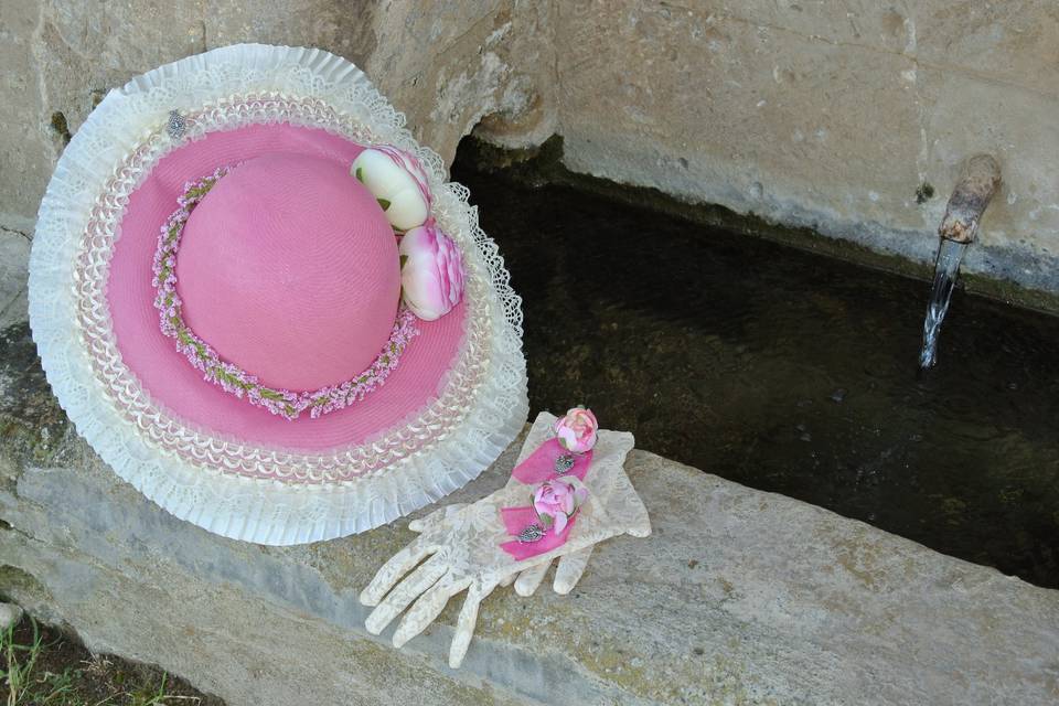 Sombrero y guantes Mónaco