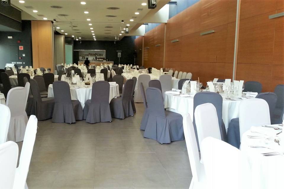 Comedor al fondo pista baile