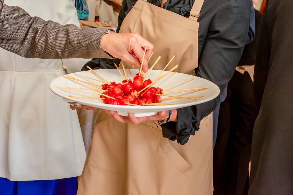 Emplatado de aperitivos