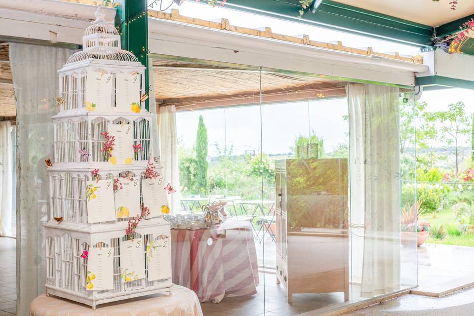 Soporte de exhibición blanco