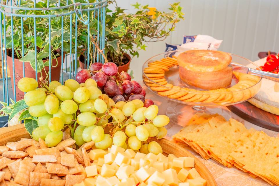 Uvas y queso