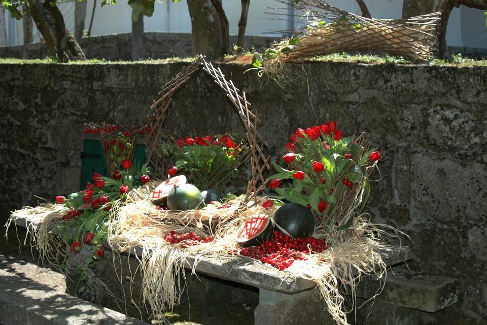 Bodegón en el jardín