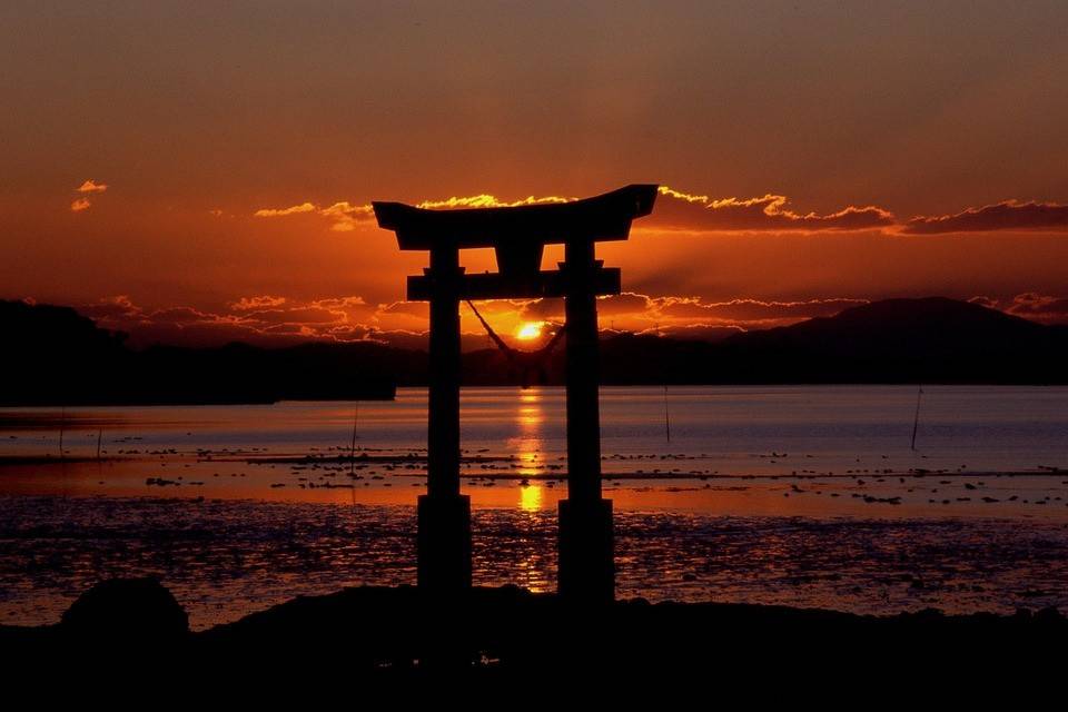 Puesta del sol en Japón