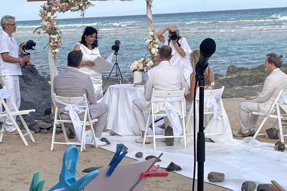 Boda en la playa