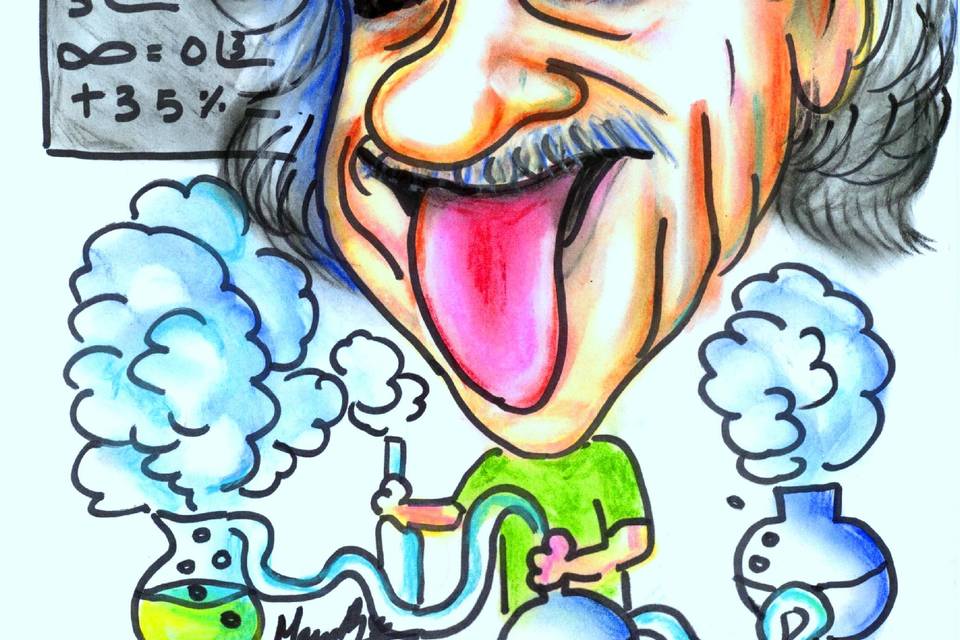 Caricatura Einstein