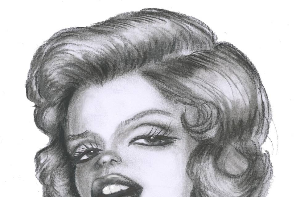 Caricatura Marylin Monroe