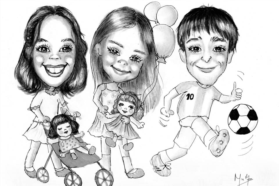 Caricatura niños