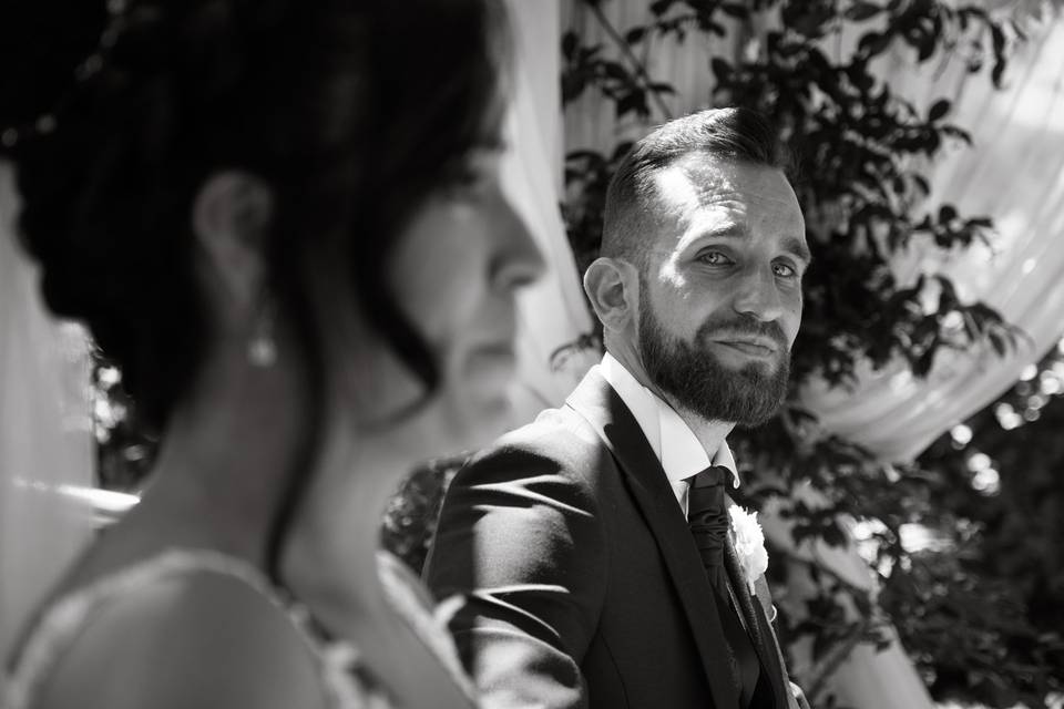 La mira de él mas sincera