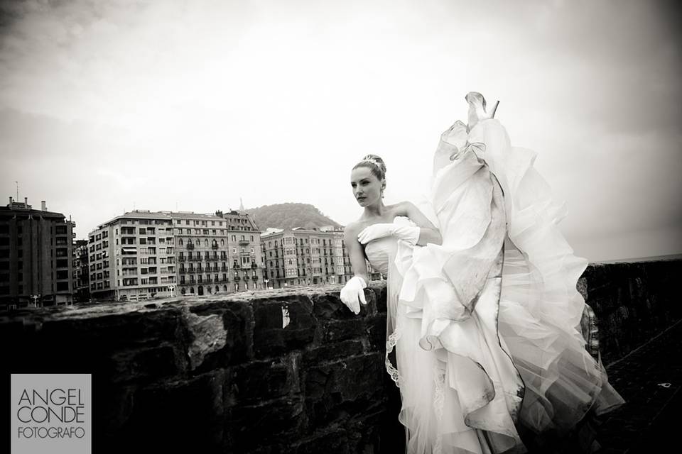 Fotografia artística de boda en San Sebastian