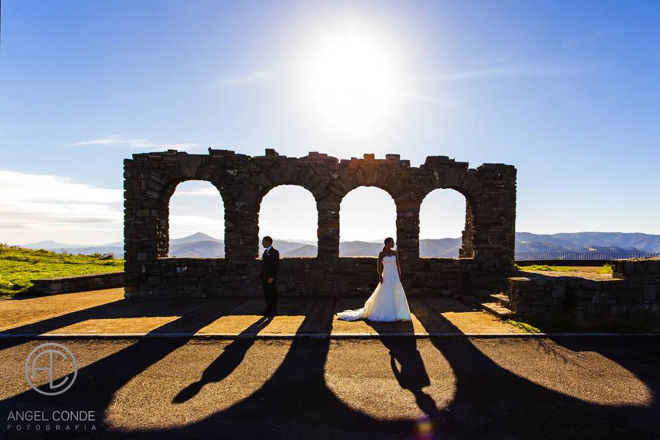 Novios en Monte Jaizkibel