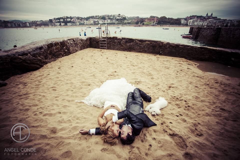 Postboda en la playa