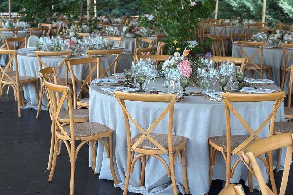 Banquete en exterior