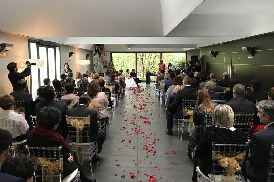 Boda civil interior