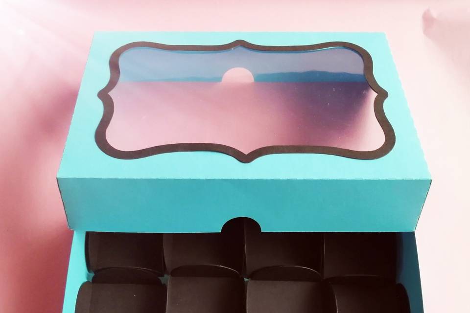 Caja para dulces para invitados