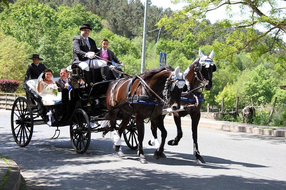 Saliendo de la ceremonia