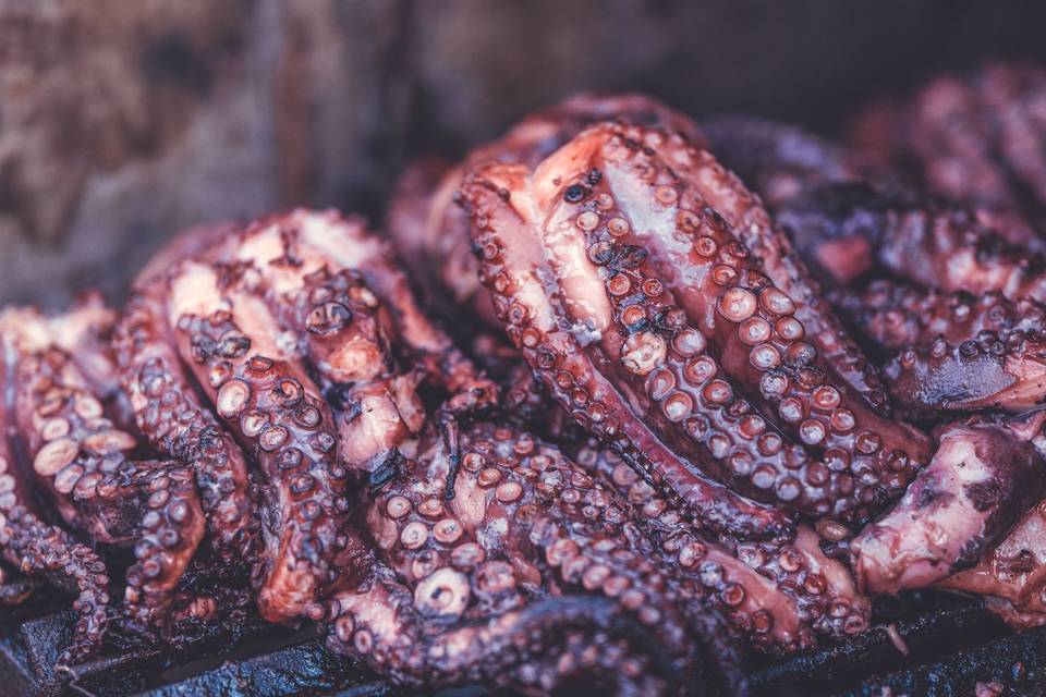 Pulpo a la brasa