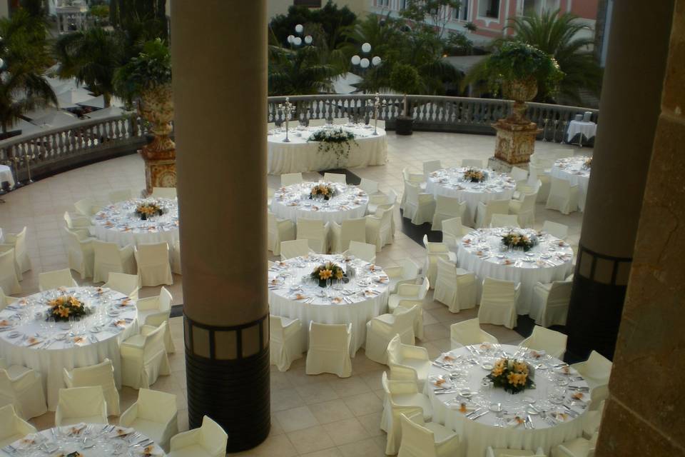 Banquete en la terraza