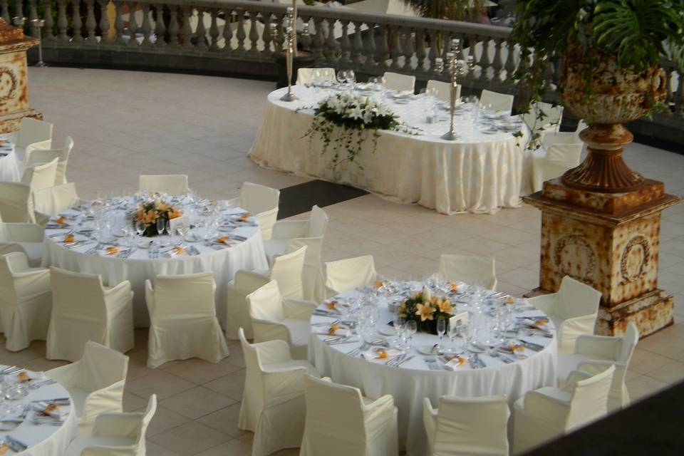 Banquete en la terraza