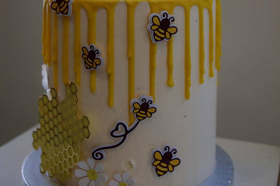 Pastel decorado