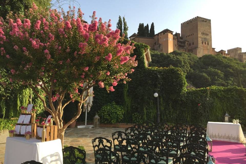 Bodas frente a la Alhambra