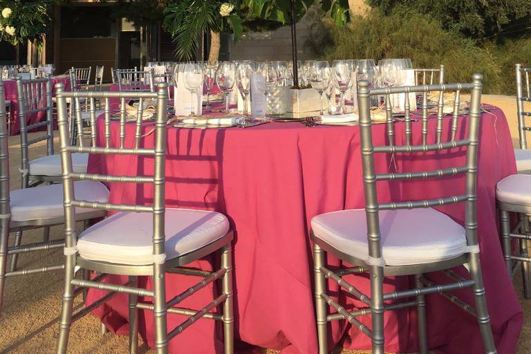 Boda en fucsia