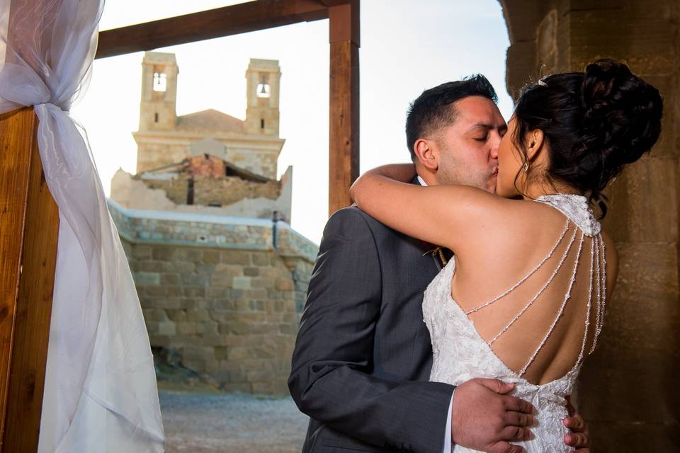 Beso de película en Tabarca