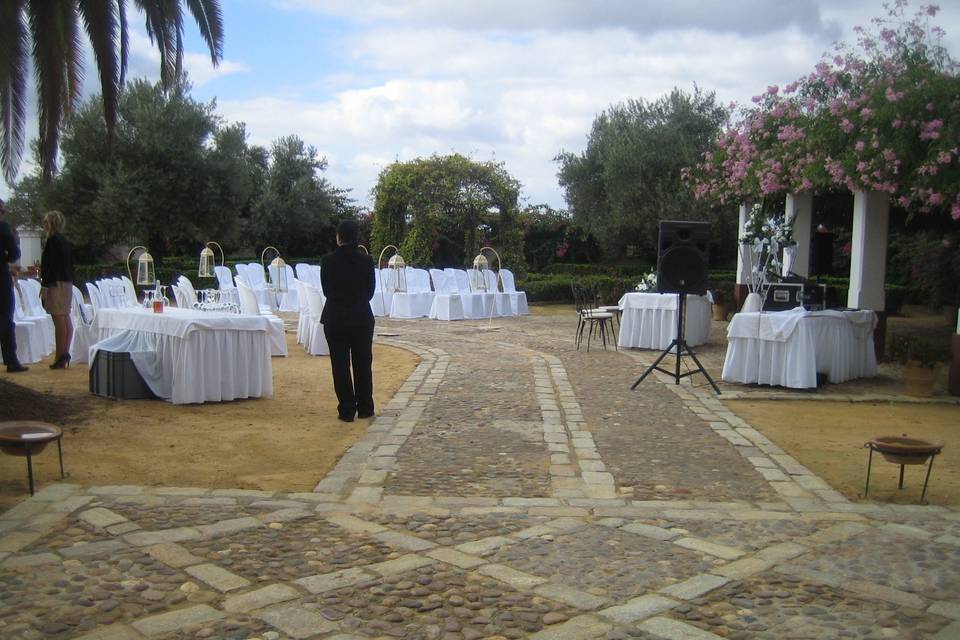 Patio de la hacienda