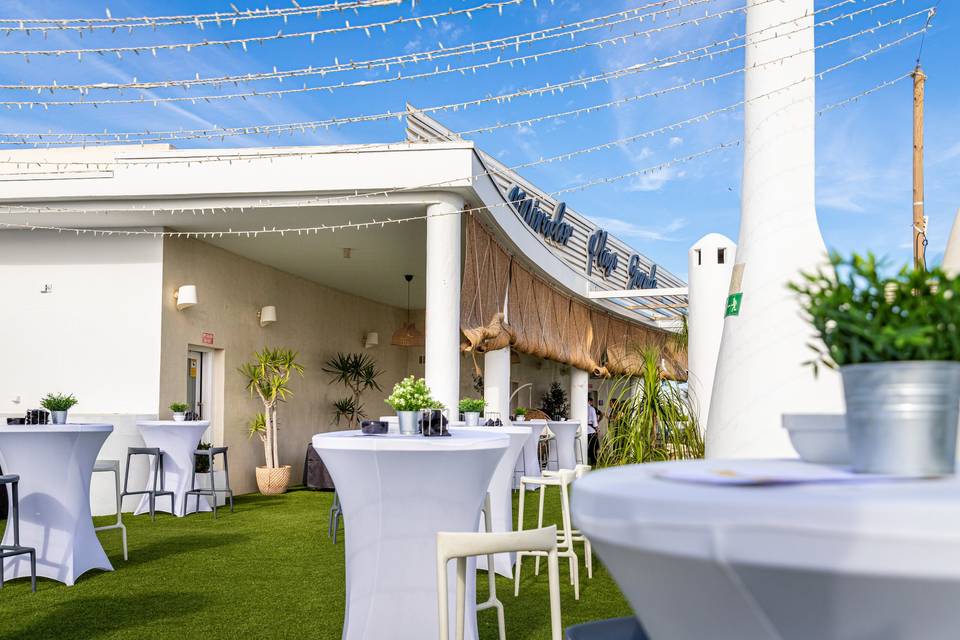 Terraza para copa de bienvenida