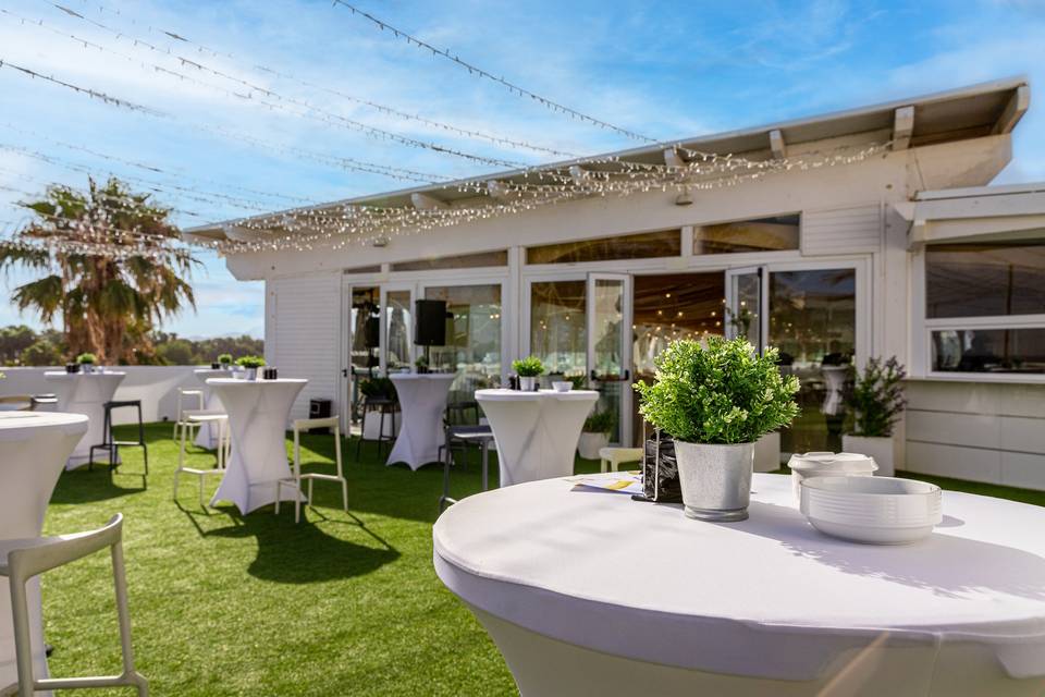 Terraza para copa de bienvenida