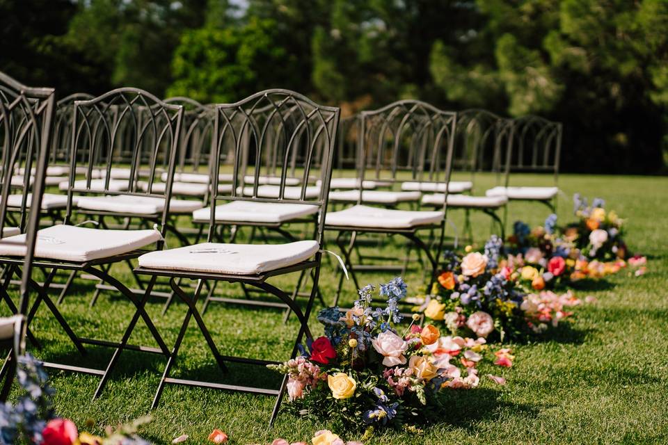 Detalle sillas ceremonia civil