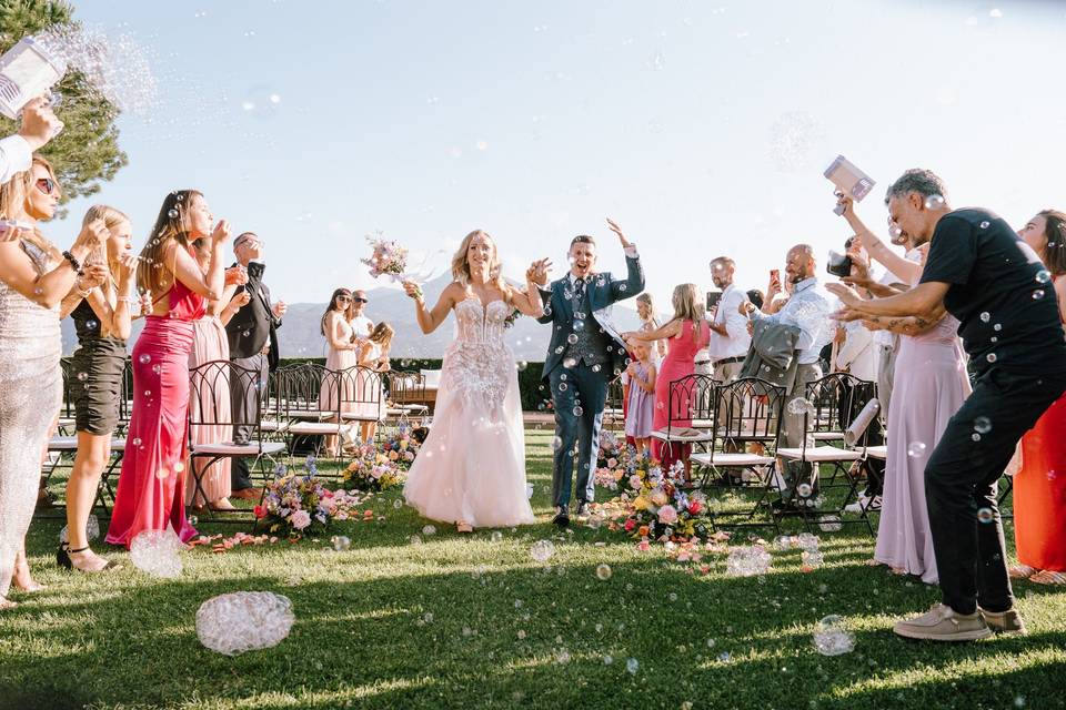 Ceremonia civil pasillo novios