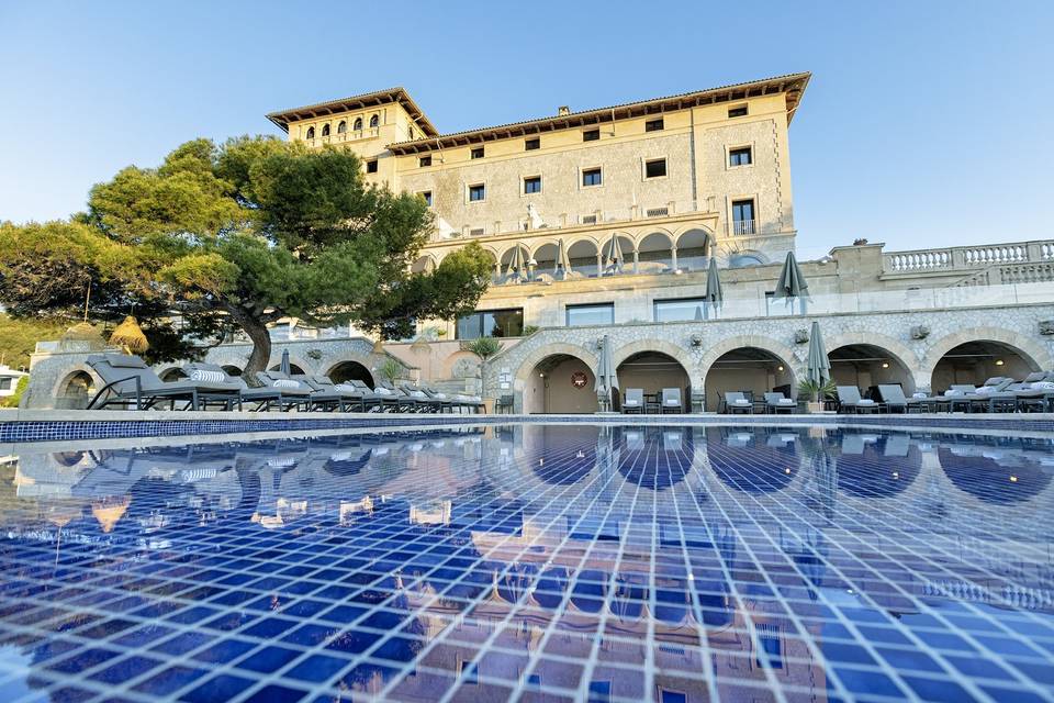 Vista desde la piscina