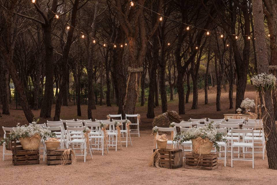 Ceremonia en el jardín