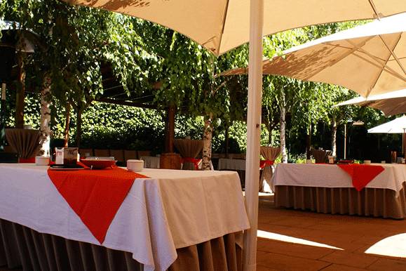 Banquetes en la terraza